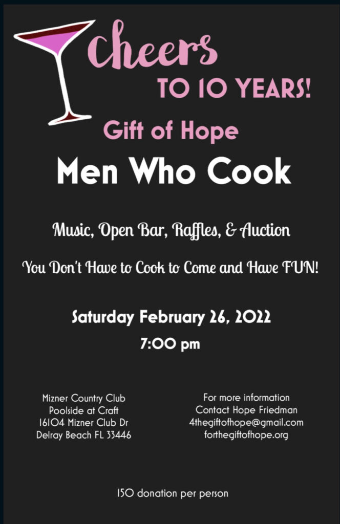 The 10th Annual Men Who Cook - 2022