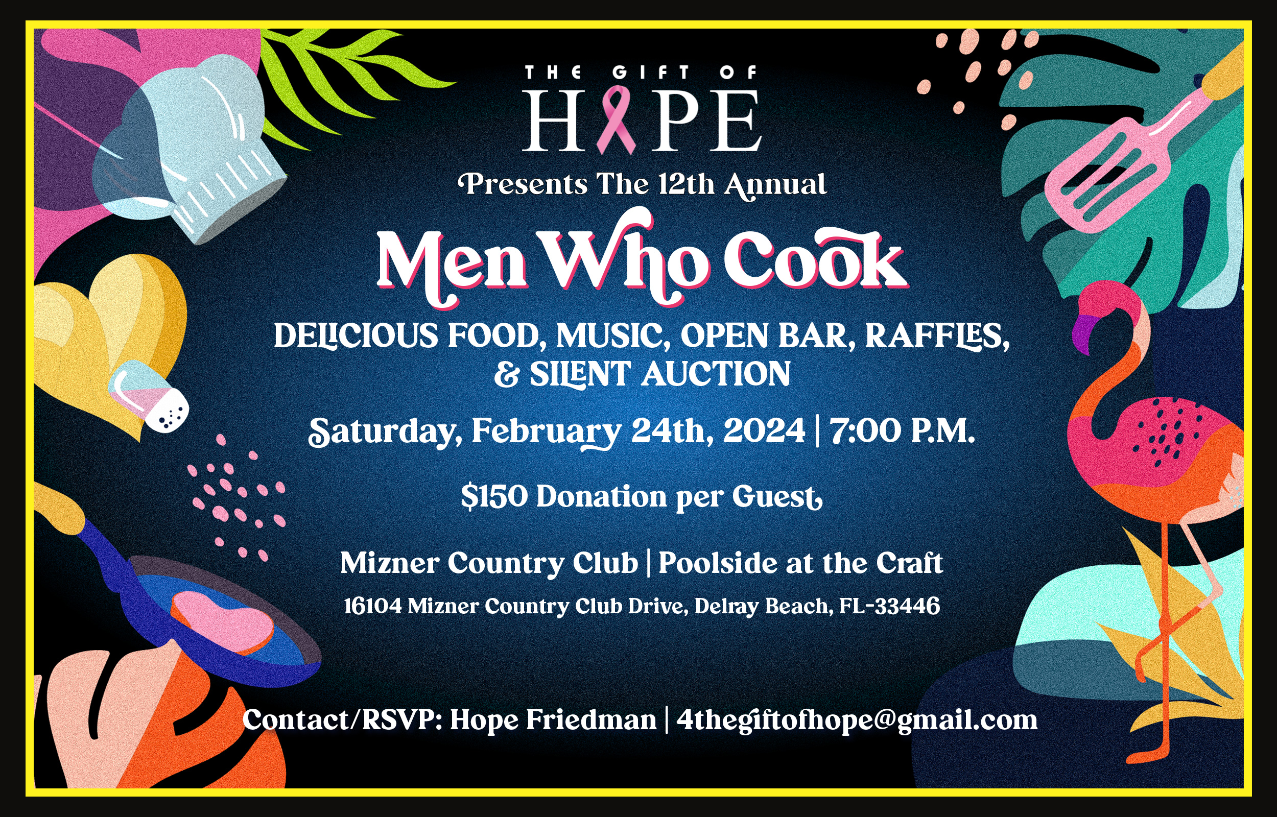 The 12th Annual Men Who Cook - 2024 - For The Gift of Hope