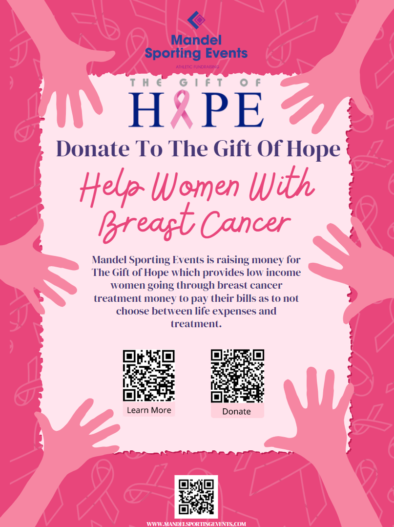 mandel sporting events donate for gift of hope